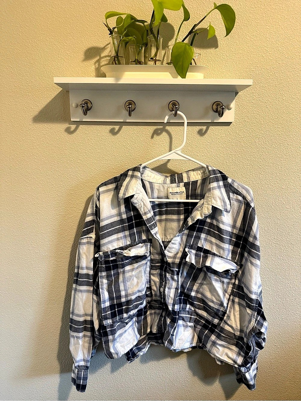 Abercrombie & Fitch Soft A&F Collection Plaid Flannel Button-Down Shirt Plaid